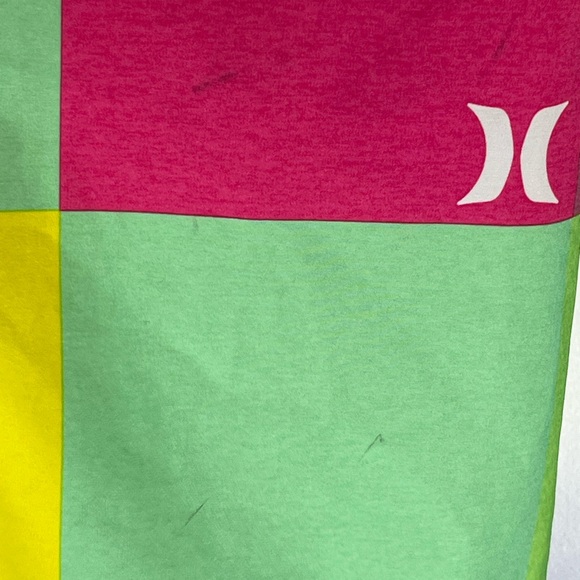 Hurley Phantom Boys Board Shorts Black, Green, Pink, Blue and Yellow Size 12 - Picture 9 of 12